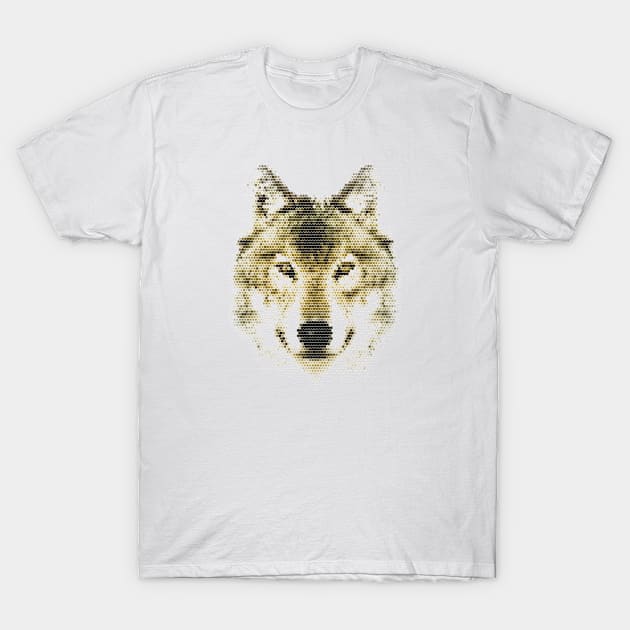 Geometric Animal Wolf T-Shirt by Rebus28